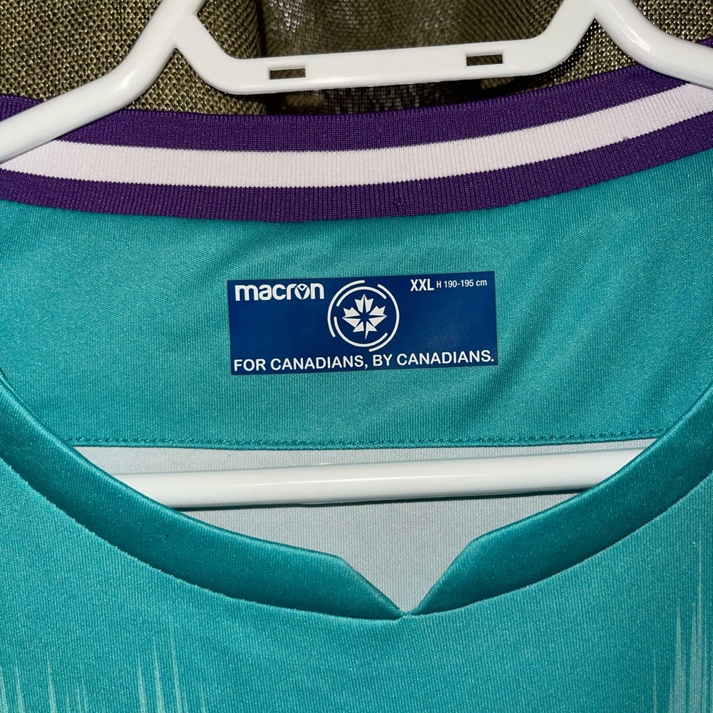 NWOT Macron PFC Teal and Purple Sports Jersey - Picture 4 of 4